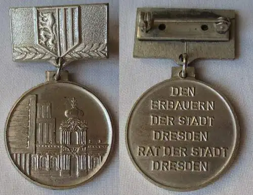 DDR Medaille Dresden "Den Erbauern der Stadt - Rat der Stadt Dresden" (116956)