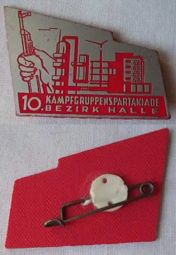 DDR Abzeichen 10.Kampfgruppenspartakiade des Bezirk Halle (104991)