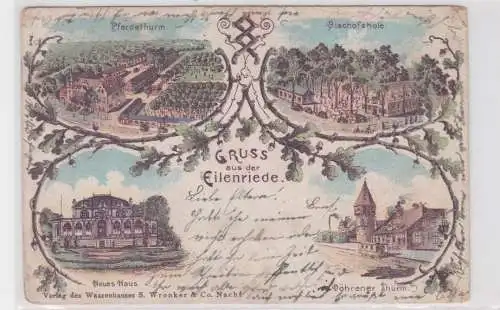904792 Ak Lithographie Gruß aus der Eilenriede bei Hannover 1898