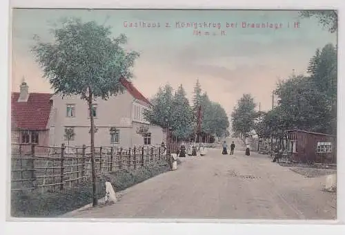 908265 Ak Gasthaus zum Königskrug bei Braunlage im Harz 1909