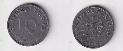 10 Pfennig Zink Münze alliierte Besatzung 1946 F Jäger 375 (167066)