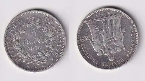 5 Franc Silber Münze Frankreich 1875 A ss (166523)