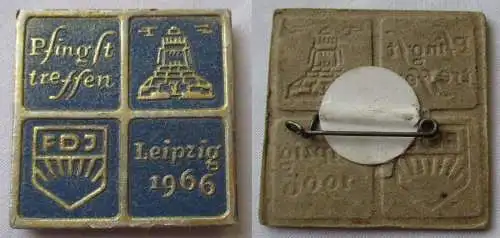 Seltenes DDR Papp Abzeichen FDJ Pfingsttreffen Leipzig 1966 (161680)