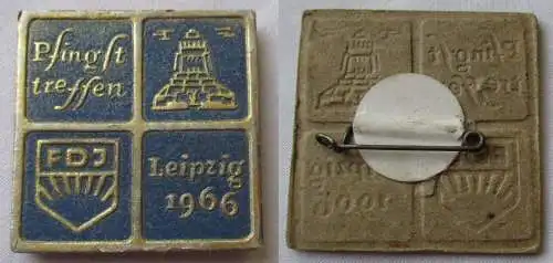 seltenes DDR Papp Abzeichen FDJ Pfingsttreffen Leipzig 1966 (161680)