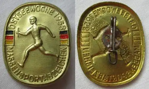 DDR Abzeichen Massensportabzeichen Ostseewoche 1958 (137974)