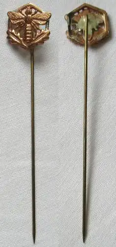 DDR Ehrennadel der Fachrichtung Imker in Bronze seltene Variante 1.Form (142134)