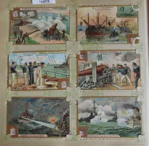 C124379 Liebigbilder Serie Nr. 523 Bilder aus dem Seemanöver 1902