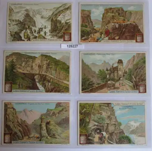 B125227 Liebigbilder Serie Nr. 496 Gebirgspässe 1901