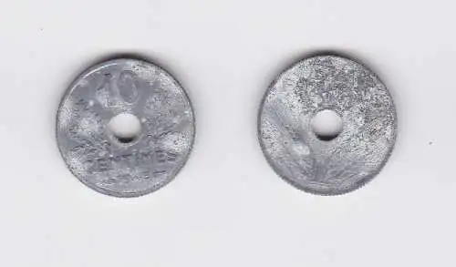 10 Centimes Zink Münze Frankreich 1943 (122953)