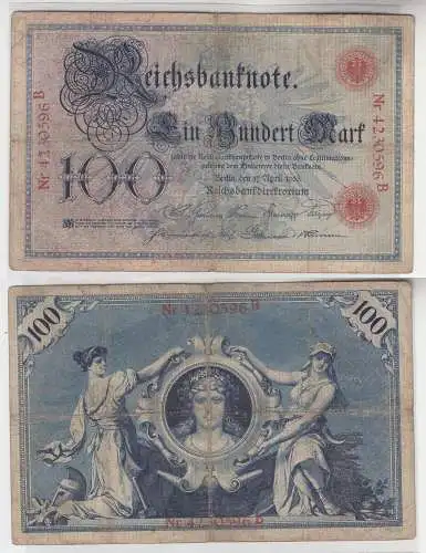 100 Mark Reichsbanknote Deutsches Reich 17.April 1903 (113193)