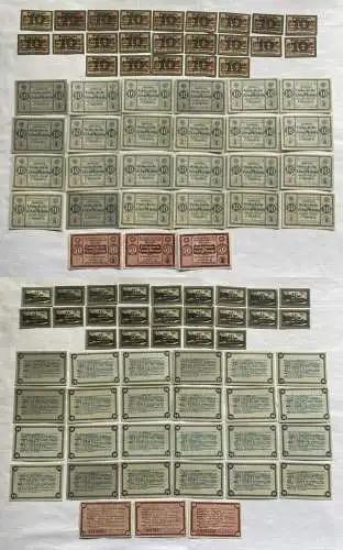 50 x Banknoten Notgeld Amtshauptmannschaft Rochlitz 1918/1919 (152099)