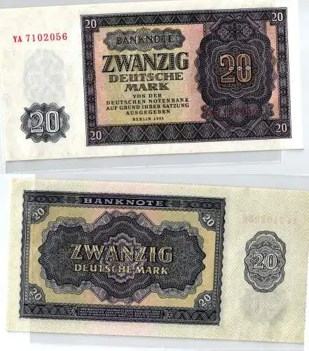 20 Mark Banknote DDR Deutsche Notenbank 1955 kassenfrisch (124008)