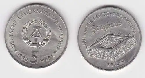 DDR Gedenk Münze 5 Mark Berlin Zeughaus 1990 vorzüglich (140625)