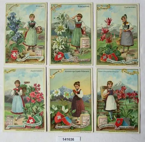 7/141636 Liebigbilder Serie Nr. 318 Alpenblumen I Jahrgang 1896