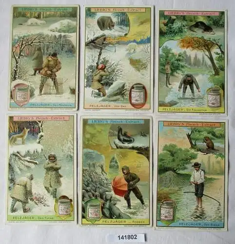 Liebigbilder Serie Nr. 736 Pelzjäger 1908 (7/141802)
