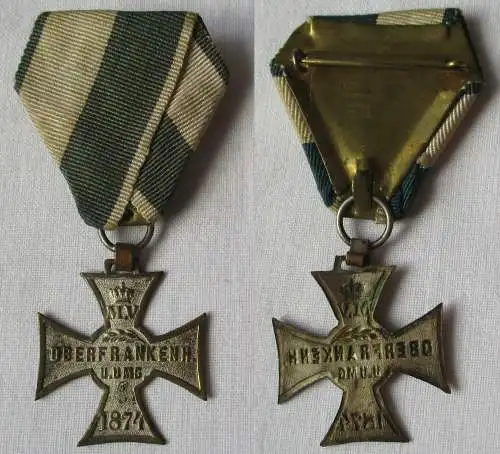 Seltenes Abzeichen Kreuz Militärverein Oberfrankenhain & U. 1874 (148372)