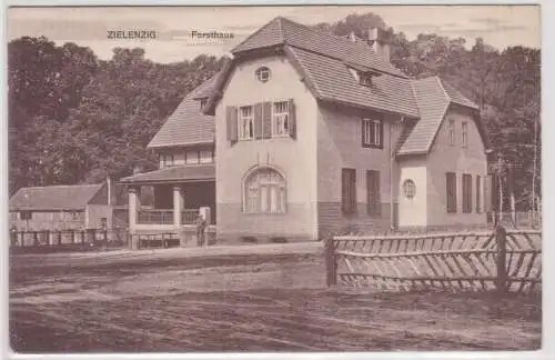 901775 Feldpost Ak Zielenzig Sulęcin - Partie am Forsthaus 1913