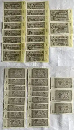 19 x 1 Rentenmark Banknote 30.1.1937 Ro.166c UNC (156458)