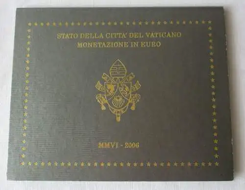 Vatikan Original KMS 2006 komplett Stgl. mit Papst Benedict XVI OVP (112994)