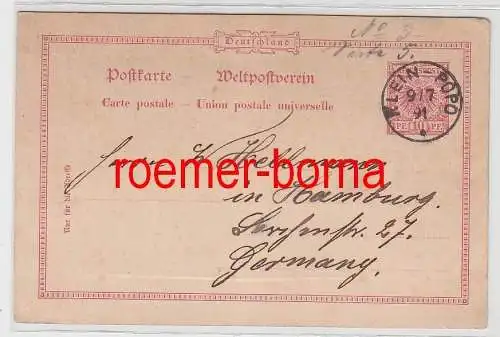 82551 Vorläufer Ganzsachen Karte Klein-Popo Togo 9/7.1891