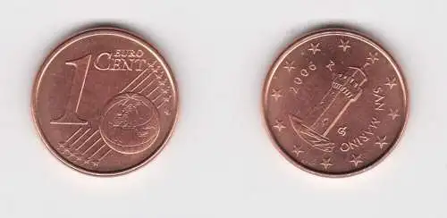 1 Cent Münze San Marino 2006 Festungsturm Montale Stgl. (148201)
