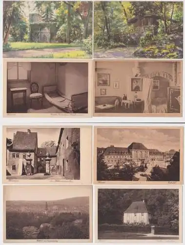 89926/8 Ak Weimar Stadtansichten um 1920