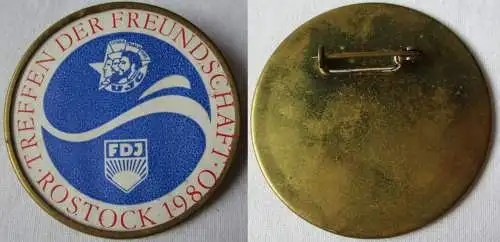 DDR FDJ Abzeichen Treffen der Freundschaft Rostock 1980 (146473)