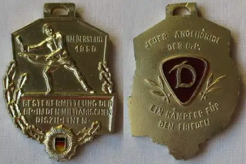 DDR Medaille Bestenermittlung der Bereitschaftspolizei Halberstadt 1959 (146777)
