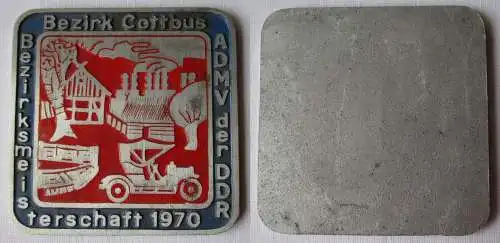 DDR Plakette Bezirk Cottbus Bezirksmeisterschaft 1970 ADMV (128448)