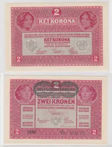 2 Kronen Banknote Österreichisch Ungarische Bank 1917 (138737)