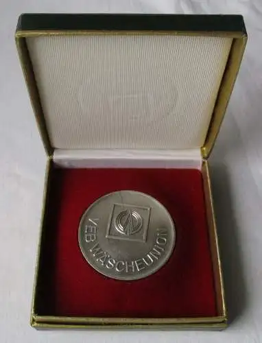 DDR Medaille VEB Wäscheunion Mittweida in Silber im Etui (118569)