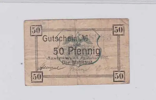 50 Pfennig Banknote Notgeld Stadt Jastow Westpreussen 10.1.1917 (126469)