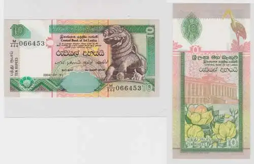 10 Rupien Banknote Sri Lanka 07.01.2004 bankfrisch UNC (133484)