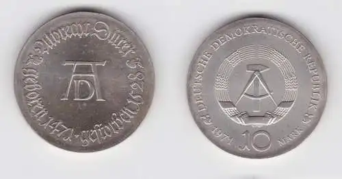 DDR Gedenk Silber Münze 10 Mark Albrecht Dürer 1971 Stempelglanz (136912)