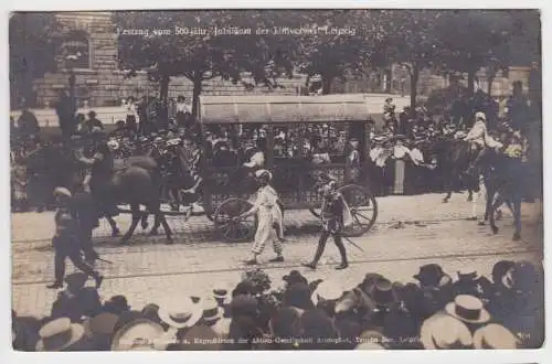 16344 Foto Ak Leipzig 500jährige Jubiläum der Universität 1909 Nr.104