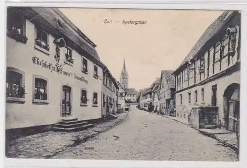 75085 Ak Zeil Speiergasse mit Armenstiftung 1911