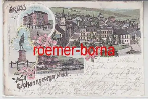 79002 Ak Lithographie Gruss aus Johanngeorgenstadt 1899