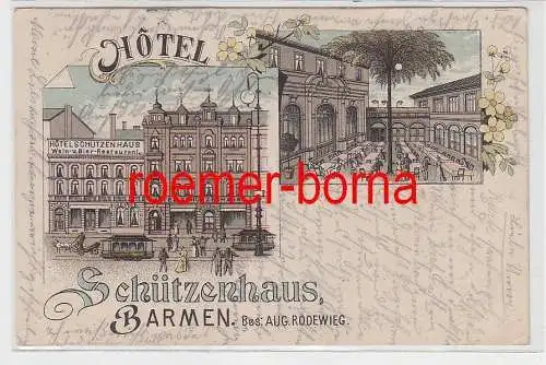 75992 Ak Lithografie Barmen Hotel Schützenhaus 1908