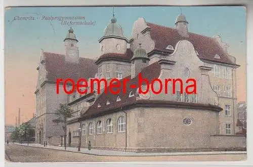 75605 Ak Chemnitz Realprogymnasium (Reformschule) 1911