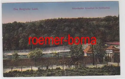 76906 Ak Das Bergische Land Remscheider Strandbad im Eschbachtal 1921