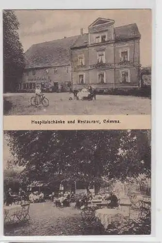 87636 Mehrbild Ak Grimma Hospitalschänke und Restaurant 1920