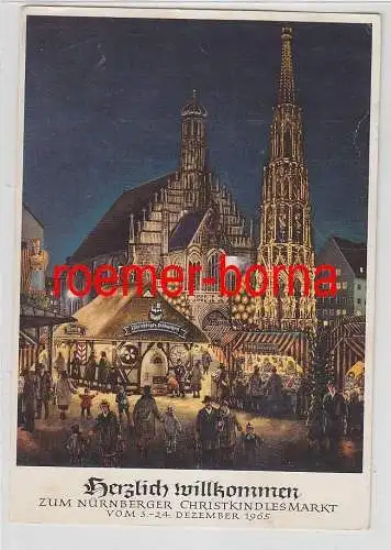 64212 Ak Nürnberg: Herzlich Willkommen zum Nürnberger Christkindlesmarkt 1965