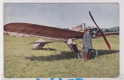 83828 Ak Nölle auf Grade Eindecker Flugzeug 1916