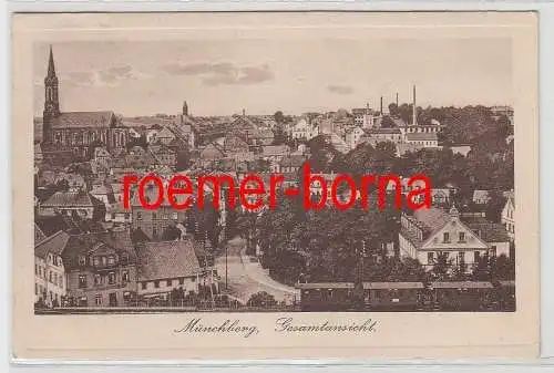 68895 Ak Münchberg Gesamtansicht um 1920
