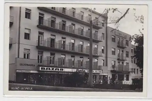 58586 Ak Sliač Kúpele Straße mit Geschäften 1932