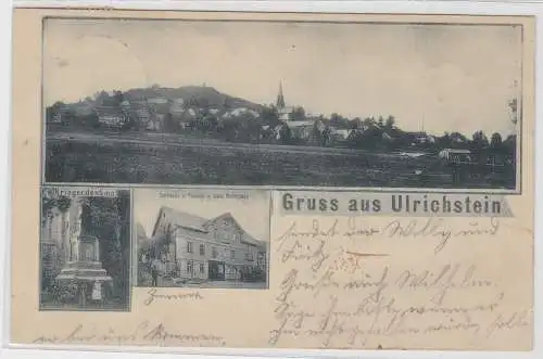 42159 Mehrbild Ak Gruß aus Ulrichstein in Hessen Gasthaus zur Traube usw. 1908