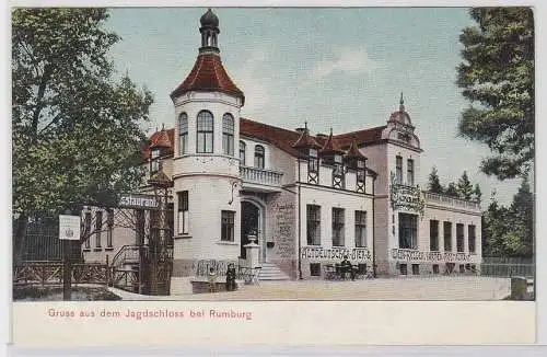 80834 Ak Gruss aus dem Jagdschloss bei Rumburg Rumburk um 1910