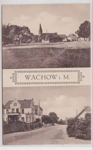 75881 Ak Wachow i. M. / Ortsteil der Stadt Nauen - Totalansicht, um 1930
