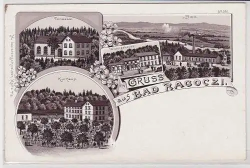 86442 Ak Gruß aus Bad Ragoczi, Tanzsaal, Kurhaus, Bad, Wohngebäude, um 1900