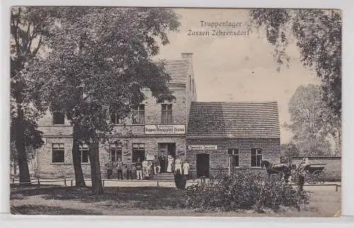 98662 Ak Zossen - Zehrensdorf, Truppenlager, Kantine, Truppenübungsplatz, 1915